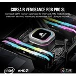 CORSAIR VENGEANCE RGB PRO SL 16GB (2x8GB) DDR4 3200 (PC4-25600) C16 Desktop memory - BLK