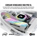 CORSAIR VENGEANCE RGB PRO 16GB (2x8GB) DDR4 3600 (PC4-28800) C18 1.35V Desktop Memory - White