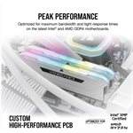 CORSAIR VENGEANCE RGB PRO 16GB (2x8GB) DDR4 3600 (PC4-28800) C18 1.35V Desktop Memory - White