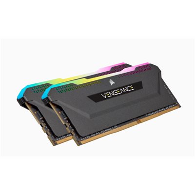 CORSAIR VENGEANCE RGB PRO SL 16GB (2x8GB) DDR4 3200 (PC4-25600) C16 1.35V Desktop Memory - BLACK