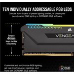 CORSAIR VENGEANCE RGB PRO SL 16GB (2x8GB) DDR4 3200 (PC4-25600) C16 1.35V Desktop  Memory - BLACK