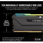 CORSAIR VENGEANCE RGB PRO SL 32GB (2x16GB) DDR4 3600 (PC4-28800) C18 1.35V Desktop Memory - Black