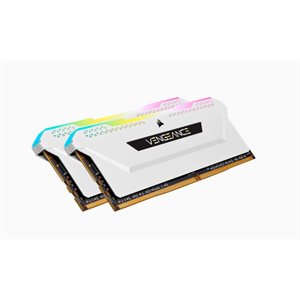 CORSAIR VENGEANCE RGB PRO SL 32GB (2x16GB) DDR4 3600 (PC4-28800) C18 1.35V Desktop Memory - White