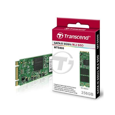 Transcend 256GB M.2 2280 SSD SATA3  B+M Key MLC Wide Temp.