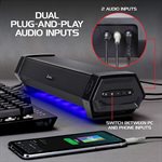 ACCESSORY POWER - ENHANCE - SM2 Attack Gaming Speaker Soundbar PC LED Speaker for Desktop