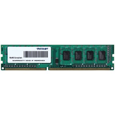 Patriot SL 4GB 1600MHz (PC3-12800)  DDR3 UDIMM CL11 1.5V Dual Rank