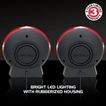 ACCESSORY POWER ENHANCE USB LED Gaming Speakers w/In-Line Volume Control&Powerful 5W Drivers-Red