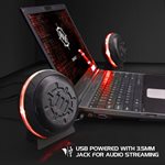 Alimentation des accessoires - Améliorer - Haut-parleurs de jeu LED USB - Rouge