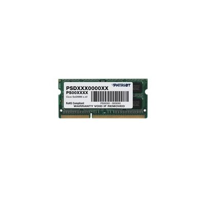 Patriot SL 4GB 1333MHz (PC3-10600) DDR3 SODIMM CL9 1.5V Dual Rank