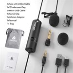 Microphone cravate MAONO omnidirectionnel rechargeable