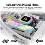 CORSAIR VENGEANCE RGB PRO SL 32GB (4x8GB) DDR4 3600 (PC4-28800) C18 1.35V - White