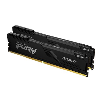 Kingston 32GB 3200MHz DDR4 CL16 DIMM (Kit of 2) FURY Beast Black (HX432C16FB4K2/32)