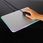 ACCESSORY POWER ENHANCE Gaming Mouse Pad - Aluminum LED gaming mouse pad  Black