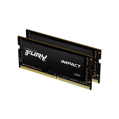 Kingston 32GB 2666MHz DDR4 CL15 SODIMM (Kit of 2) 1Gx8 FURY Impact (HX426S15IB2K2/32)