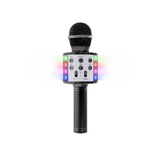 Aduro Karaoke  LED Microphone with wireless speaker - Black