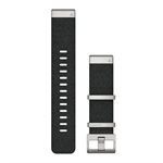 GARMIN QuickFit 22 Watch Straps Jacquard-weave Nylon Strap – Black