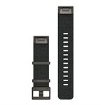 GARMIN QuickFit 22 Watch Straps Jacquard-weave Nylon Strap – Heathered Black