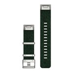 GARMIN QuickFit 22 Watch Straps Jacquard-weave Nylon Strap – Pine Green