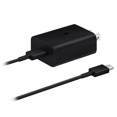 SAMSUNG 15W Power Adapter (w/ Cable C-to-C) Black