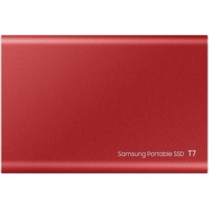 SAMSUNG USB 3.2 Gen. 2 T7 1TB Portable SSD - Red Open Box