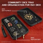 Accessory Power - Enhance - Tabletop RPGs Community Dice Organizer Case & XL Rolling Tray