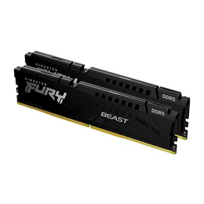 Kingston 64GB 5200MT/s DDR5 CL40 DIMM (Kit of 2) FURY Beast Black