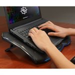 Accessory Power - Enhance - Cryogen 5 Laptop Cooling Stand with Blue LED