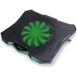 Accessory Power - Enhance - Cryogen 5 Laptop Cooling Stand with Green LED