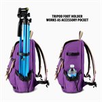 Accessory Power GOgroove Professional DSLR Camera Backpack f/Photography andTablet Travel Use Purple