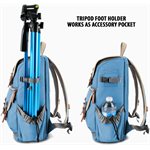 Accessory Power GOgroove Professional DSLR Camera Backpack f/Photography and Tablet Travel Use Blue