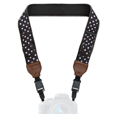 ACCESSORY POWER USA GEAR DSLR Camera Harness Strap Kit with Comfort Padding - Polka Dot