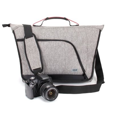 ACCESSORY POWER USA GEAR U Series SLR Messenger Camera Bag with Customizable Acces. Grey