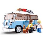 Sluban Mini VW Combi Van, Beach Surf Van (M38-B0707) Set of 227 Pieces - 100% Compatible with Leading brand.