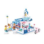 SLUBAN Model Bricks GIRLS DREAM GOFFEE SHOP 289pcs