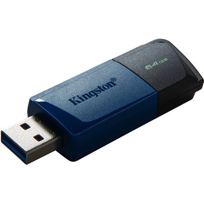 KINGSTON 64GB USB 3.2 Gen 1 DataTraveler Exodia M (Black & Blue)