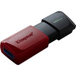 KINGSTON 128GB USB 3.2 Gen 1 DataTraveler Exodia M (Black + Red)