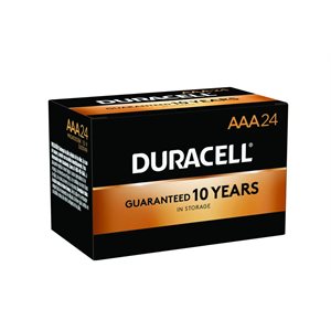 DURACELL COPPERTOP AAA (Bulk) Alkaline Battery PACK OF 24