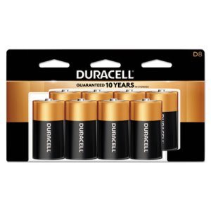 DURACELL COPPERTOP D Alkaline Battery PACK OF 8