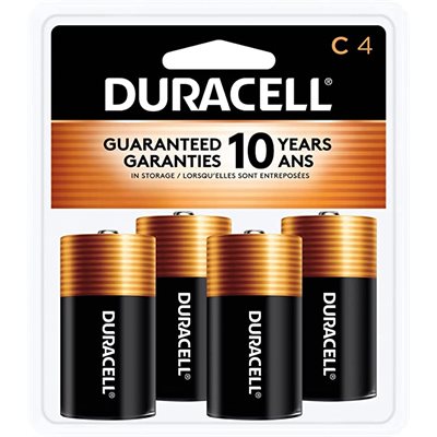 DURACELL COPPERTOP C Alkaline Battery PACK OF 4