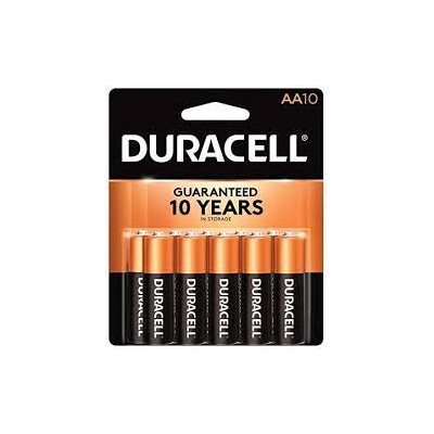 DURACELL COPPERTOP AA Alkaline Battery PACK OF 10