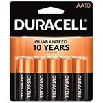 DURACELL COPPERTOP AA Alkaline Battery PACK OF 10