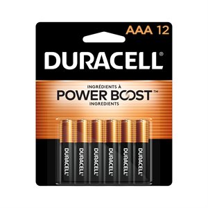 DURACELL COPPERTOP AAA Alkaline Battery PACK OF 12