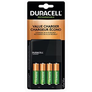 DURACELL RECHARGEABLE CHARGERS(4 AA BATTERIES INCLUDED) AA/AAA Nickel Metal Hydride Battery