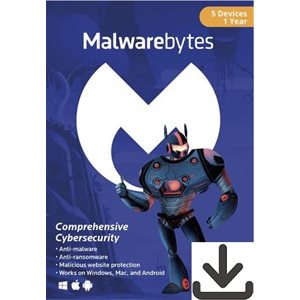 Malwarebytes - Premium License - 1Y/5U - Key(download)