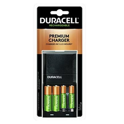 DURACELL Chargeur et batteries rechargeables (2xAA 2xAAA Nickel Metal Hydride incluses)