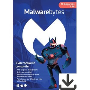 Malwarebytes - Premium License - 1A/10U - Clé (téléchargement)