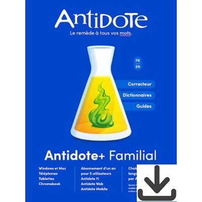 Antidote+ Familial - Clé (téléchargement)