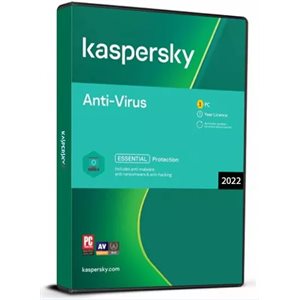 Kaspersky - Antivirus 2022 - 1Y/1U - DVD