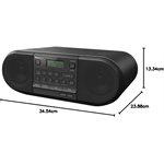 Panasonic RXD550 Powerful Portable FM Radio And CD Player With Bluetooth