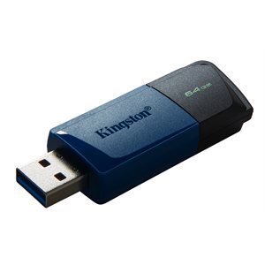 Kingston 64GB USB 3.2 Gen 1 DataTraveler Exodia M (Black + Blue) - CAN Retail